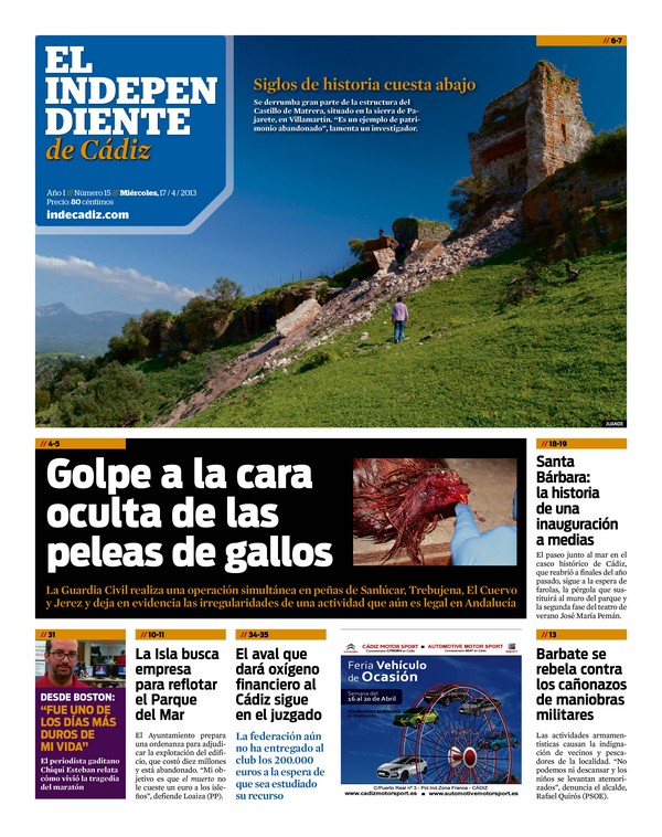 El Independiente de Cádiz, 17 de abril de 2013