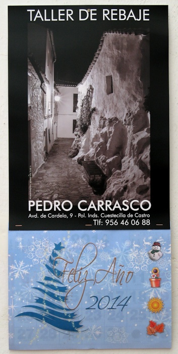 Almanaque del rebaje de Pedro Carrasco para 2014